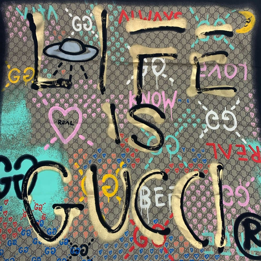 Life is Gucci - NWOT GucciGhost Scarf
